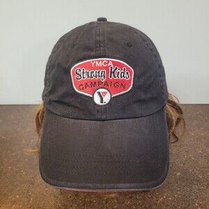 Head Shots Baseball Cap Mens OS Black YMCA Strong Kids Campaign Strapback Hat
